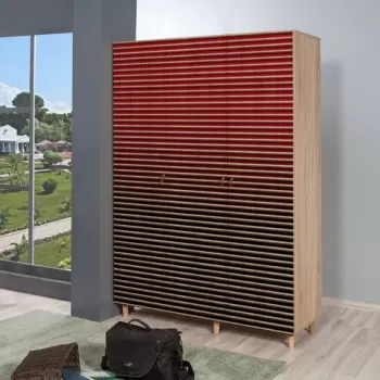 Dulap pentru haine Mode 221, Vella, 135x52x192 cm, multicolor 202e imagine