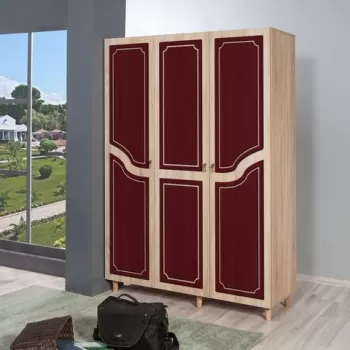 Dulap pentru haine Mode 621, Vella, 135x52x192 cm, multicolor 1b26 imagine
