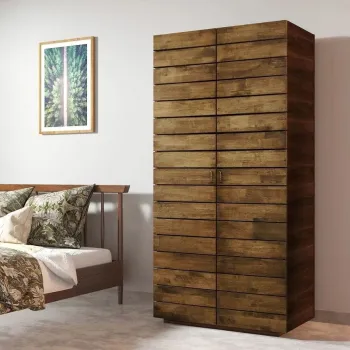 Dulap pentru haine, Rabi, Rb-167, 90x184x48 cm, Maro 9463 imagine