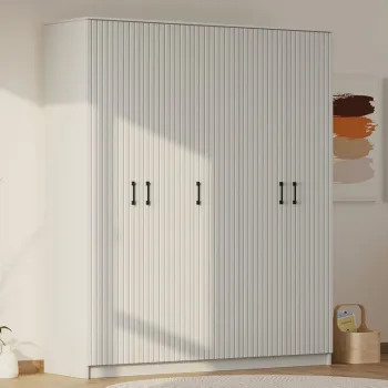 Dulap pentru haine, Rabi, Rb-185-05, 175x210x52 cm, Alb mat 776e imagine