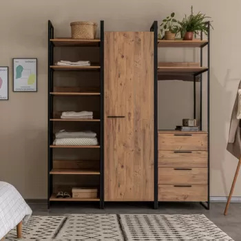 Dulap pentru haine, Sapphire, Dynamic Tak?m, PAL, Pinul Atlantic a228 imagine
