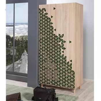 Dulap pentru haine Stil 121, Vella, 90x52x192 cm, multicolor ab81 imagine