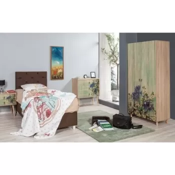 Dulap pentru haine Stil, Vella, 90x52x192 cm, multicolor 3b7e imagine