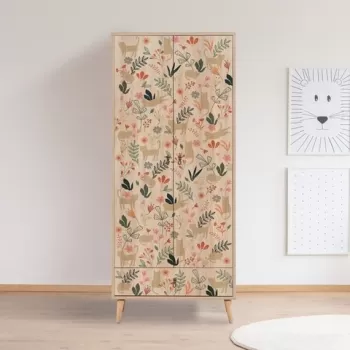 Dulap pentru haine, Vella, City Cat, 80 x 190 x 45 cm, pal melaminat, multicolor 70d4 imagine