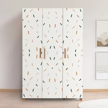 Dulap pentru haine, Vella, Leva Line, 120 x 189 x 48 cm, pal melaminat, multicolor 598d imagine