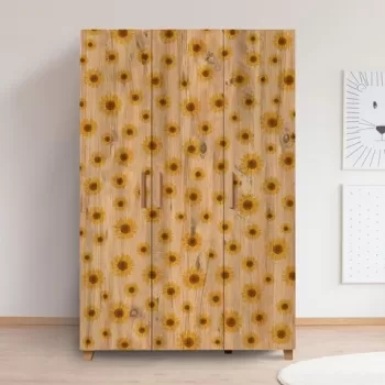 Dulap pentru haine, Vella, Leva Seed, 120 x 189 x 48 cm, pal melaminat, multicolor ee4e imagine