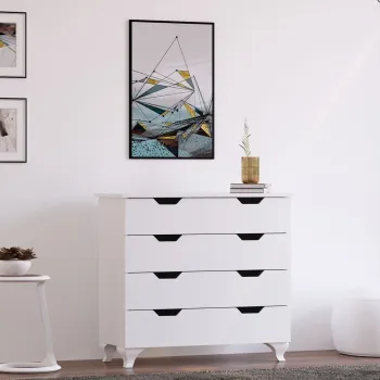 Dulap, Rabi, Rb-162, 86x86x40 cm, Alb mat 82f0 imagine