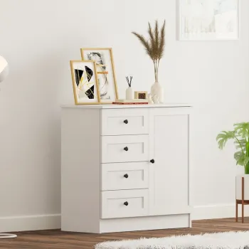 Dulap, Rabi, Rb-168-04-002, 87x85x43 cm, Alb mat 8c73 imagine