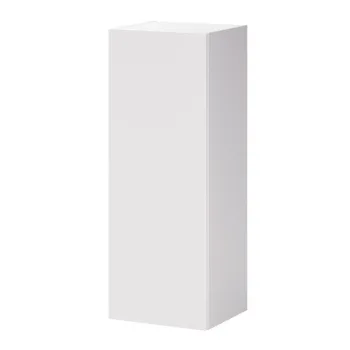 Dulap semi-coloana cu 1 usa, cu fixare pe perete, Aster White, Comad, 30x26.6x80 cm, PAL laminat, alb mat fbd7 imagine