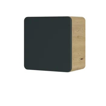 Dulap suspendat cu 1 usa, Aruba Cosmos, Comad, 35x22x35 cm, MDF/PAL laminat, gri/stejar craft gold 5372 imagine