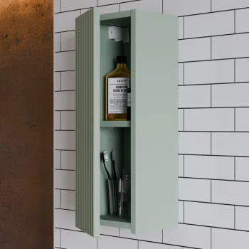 Dulap suspendat cu 1 usa, Line Reed Green, Comad, 30x18.9x57 cm, MDF/PAL laminat, verde reed 6298 imagine