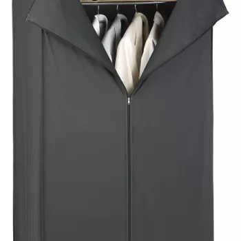 Dulap textil, Wenko, Deep Black, 50 x 160 x 75 cm, polietilena/inox, negru b5a6 imagine