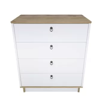 Dulap, Zena Home, Sahra, 72x83.1x42 cm, PAL, Stejar alb 0e50 imagine