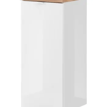 Dulapior cu cos de rufe, cu fixare pe perete, Capri White, Comad, 35x35x80 cm, MDF, alb lucios 2cd0 imagine