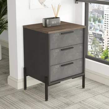 Dulapior, Locelso, VS3, 54x70x44.5 cm, Maro / Gri / Antracit 7d07 imagine