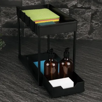 Organizator pentru dulap Berlinger Haus, Black Rose, 40x22x33.5 cm, plastic, negru 62f4 imagine