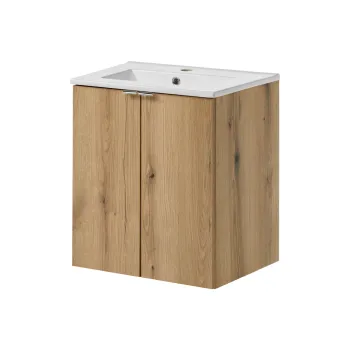 Set dulap de baie cu lavoar, 50 cm D Dance, Nova Oak, Comad, PAL laminat, stejar coast evoke c69f imagine