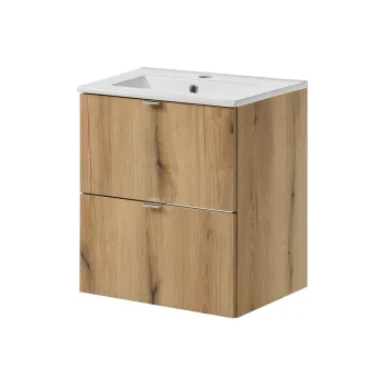 Set dulap de baie cu lavoar, 50 cm S Dance, Nova Oak, Comad, PAL laminat, stejar coast evoke 8e8e imagine