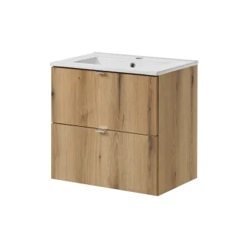 Set dulap de baie cu lavoar, 60 cm S Dance, Nova Oak, Comad, PAL laminat, stejar coast evoke d87b imagine