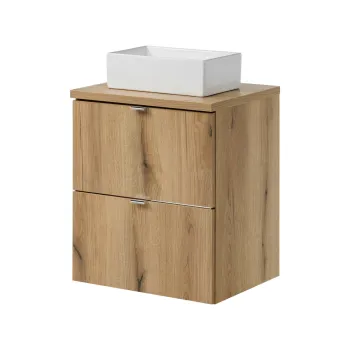 Set mobiler baie, dulap cu lavoar, 50 cm S Un Gaja, Nova Oak, Comad, PAL laminat, stejar coast evoke bcf5 imagine