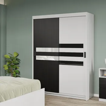 Dressing / Dulap dormitor Ferrara+Alb 138 - Glass 3e71 imagine