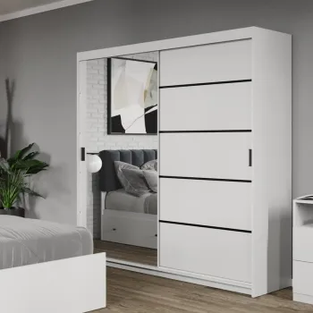 Dressing / Dulap dormitor Oglinda+Alb 184 - Elis 0ca6 imagine