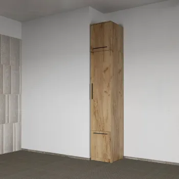 Dulap dormitor Stejar Auriu 1U cu suprapozabil - Madrid 7e11 imagine