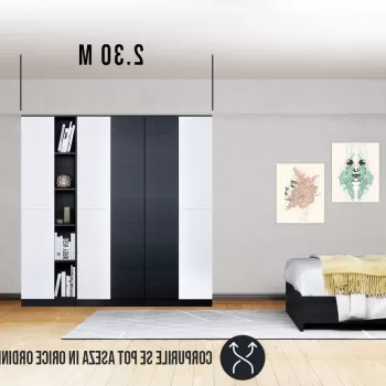 Dressing 2.30m / Dulap Dormitor Mario 7ff8 imagine