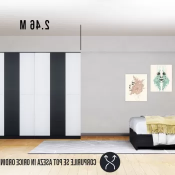 Dressing 2.46m / Dulap Dormitor Mario add6 imagine
