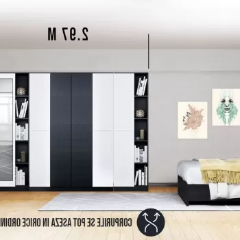 Dressing 2.97m / Dulap Dormitor Mario b925 imagine