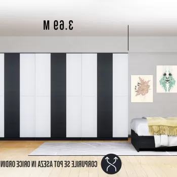 Dressing 3.69m / Dulap Dormitor Mario 9830 imagine