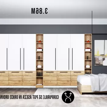 Dressing 3.86m / Dulap Dormitor Timea d4a1 imagine