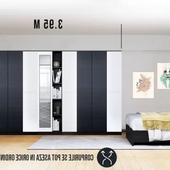 Dressing 3.95m / Dulap Dormitor Mario b656 imagine
