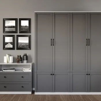 Dulap Grafit Gri/Alb - C164/01 c66e imagine