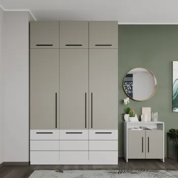 Dulap Inalt Casmir / Alb 1.51m Soares efa4 imagine