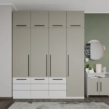 Dulap Inalt Casmir / Alb 2m Soares a358 imagine
