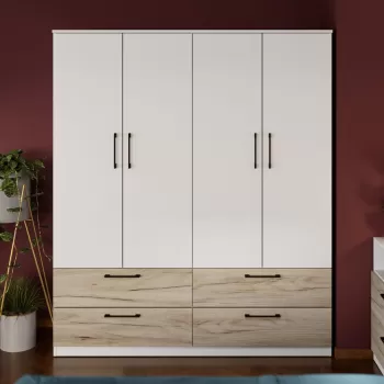 Dulap Relax Alb / Stejar k02 - C164/01 03c3 imagine
