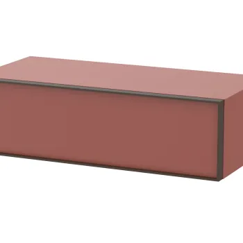 Dulap auxiliar suspendat Roca Inspira cu un sertar 100cm rosu terracota 32ca imagine