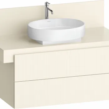 Dulap baza Duravit Balcoon 100x57cm  doua sertare cu inchidere lenta  ivory mat da79 imagine