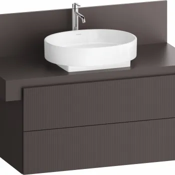 Dulap baza Duravit Balcoon 100x57cm  doua sertare cu inchidere lenta  maro mat 0503 imagine