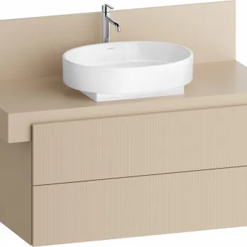 Dulap baza Duravit Balcoon 100x57cm  doua sertare cu inchidere lenta  sand beige mat 8b8d imagine