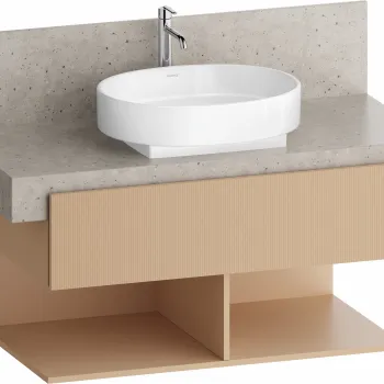 Dulap baza Duravit Balcoon 100x57cm pentru consola Mineral  un sertar cu inchidere lenta  terraccino mat abe0 imagine