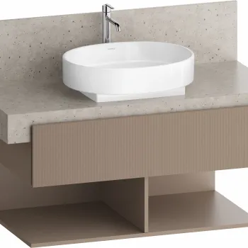 Dulap baza Duravit Balcoon 100x57cm pentru consola Mineral  un sertar cu inchidere lenta  umbra mat e783 imagine