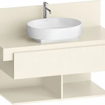 Dulap baza Duravit Balcoon 100x57cm  un sertar cu inchidere lenta  ivory mat 9e86 imagine