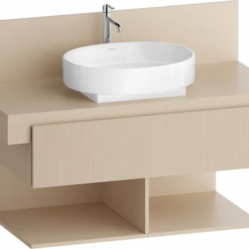 Dulap baza Duravit Balcoon 100x57cm  un sertar cu inchidere lenta  sand beige mat 58e2 imagine