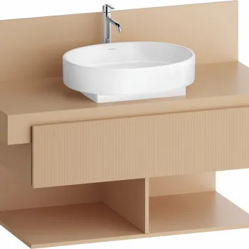 Dulap baza Duravit Balcoon 100x57cm  un sertar cu inchidere lenta  terraccino mat 2cc8 imagine