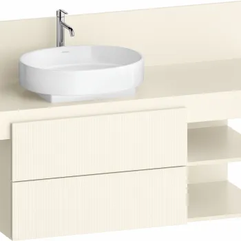Dulap baza Duravit Balcoon 120x57cm  doua sertare cu inchidere lenta  orientare dreapta  ivory mat c2ec imagine