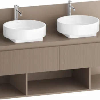Dulap baza Duravit Balcoon 120x57cm  doua sertare cu inchidere lenta  umbra mat d6c5 imagine