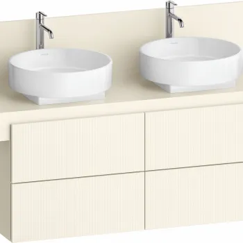 Dulap baza Duravit Balcoon 120x57cm  patru sertare cu inchidere lenta  ivory mat 75db imagine