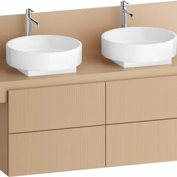 Dulap baza Duravit Balcoon 120x57cm  patru sertare cu inchidere lenta  terraccino mat 006a imagine